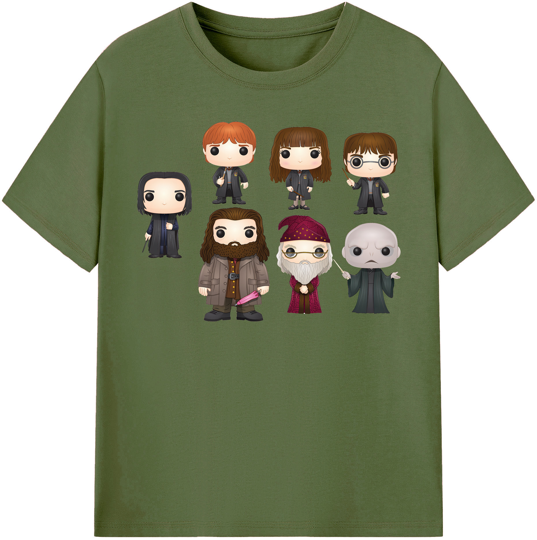 （画像用） Harry Potter ハリー・ポッターシリーズ 綿100％半袖Tシャツ（フロントプリント）